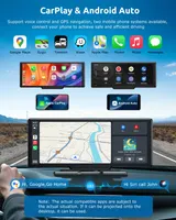 Портативный дисплей ESSGOO 10.26" IPS, Wireless CarPlay, 4K Видеорегистратор — фото 3