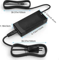 42V 2A Hoverboard Charger, Universal 36V Lithium Battery Power Adapter, 8mm 3 Prong Connector, Electric Scooters, Balance Bikes, E-bikes — фото 7