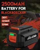Аккумулятор для Black&Decker 36V/40V (LBXR36), 2500mAh Li-ion, Замена оригинала — фото 6