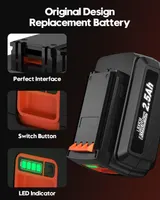 Акумулятор для Black&Decker 36V/40V (LBXR36), 2500mAh Li-ion, Заміна оригіналу