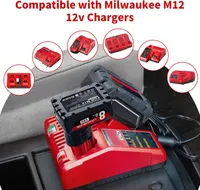 Replacement for Milwaukee M12 Battery, 12v Lithium ion Battery Compatible with Power Tools 48-11-2401 48-11-2402 48-11-2411 48-11-2420 48-11-2460, High Capacity with LED Indicator — фото 8