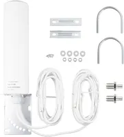 Антенна 4G/5G LTE уличная (MIMO), 10-12 dBi, Кабель 5м SMA/TS9, Усилитель сигнала — фото 2
