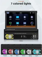Магнитола 1 Din с выдвижным экраном 7" (Wireless CarPlay/Android Auto), Bluetooth — фото 7