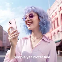Силіконовий чохол ORNARTO для iPhone 15 (6.1 дюйма), Мікрофібра всередині, Рожевий — фото 6