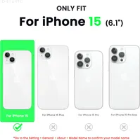 Силиконовый чехол ORNARTO для iPhone 15 (6.1 дюйма), Микрофибра внутри, Розовый — фото 3