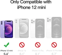 Магнитный чехол JETech для iPhone 12 mini (5.4"), MagSafe, Полупрозрачный матовый, Синий — фото 2