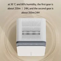 Компактный осушитель воздуха 30м2 Без бренду, Влагопоглотитель с RGB подсветкой, Тихий ночной режим — фото 5