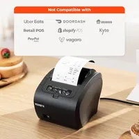 Чековый термопринтер 80мм MUNBYN, Wi-Fi LAN USB POS принтер с автообрезчиком — фото 5