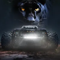 Радиоуправляемый внедорожник 1:14 DEERC, Бесщеточный мотор 70 км/ч, 4x4 Truggy, 2 АКБ — фото 2