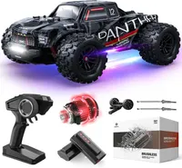 Радиоуправляемый внедорожник 1:14 DEERC, Бесщеточный мотор 70 км/ч, 4x4 Truggy, 2 АКБ — фото 4