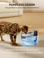 Беспроводная поилка-фонтан для кошек 4L FEELNEEDY, Вакуумный насос, Датчик движения