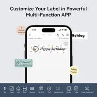 Портативный Bluetooth принтер этикеток NIIMBOT D110 (Новая версия), Термопринтер наклеек — фото 5