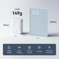 Портативный Bluetooth принтер этикеток NIIMBOT D110 (Новая версия), Термопринтер наклеек — фото 9