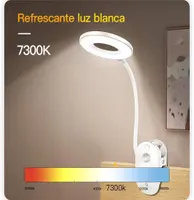 Frog Clip-on Lamp, Battery Powered Reading Light with 3 Brightness Levels, USB Rechargeable — фото 5