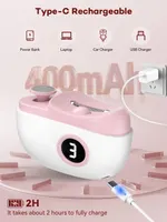 Электрические кусачки для ногтей 3в1 Без бренду, Автоматические с LED, Розовые 2026 — фото 4