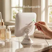 Косметическое зеркало с LED подсветкой Fancii, Увеличение 20x, Аккумуляторное 7" — фото 3
