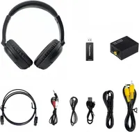 Беспроводные наушники для телевизора Bluetooth 5.3 Без бренду, Накладные, 30 часов, Черные