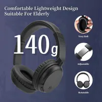Беспроводные наушники для телевизора Bluetooth 5.3 Без бренду, Накладные, 30 часов, Черные — фото 3