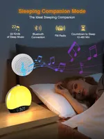 Световой будильник-ночник Togaga с имитацией рассвета, Bluetooth колонка, FM-радио — фото 7