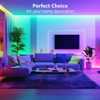 Розумна світлодіодна RGB стрічка 15 метрів Без бренду, Керування з телефону, Синхронізація з музикою — фото 2