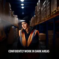 Вязаная зимняя шапка унисекс с встроенным LED фонариком Anhrnala, Аккумуляторная, Черная — фото 2