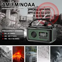 Туристичне радіо 12000mAh irjeen (AM/FM/NOAA), Динамо-ручка, Сонячна батарея, SOS — фото 7