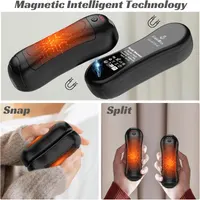 Циліндрична акумуляторна грілка для рук 2-в-1 Без бренду (6000mAh, 3 режими), Чорна — фото 2