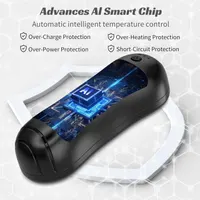 Циліндрична акумуляторна грілка для рук 2-в-1 Без бренду (6000mAh, 3 режими), Чорна — фото 7