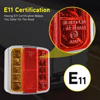 Комплект задніх LED ліхтарів для причепа 12V Без бренду (Кабель 7.5м, 7-pin), Вологозахисні (Без магнітів) — фото 4