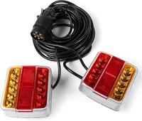 Комплект задних LED фонарей для прицепа 12V Без бренду (Кабель 7.5м, 7-pin), Влагозащитные (Без магнитов) — фото 3