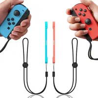 Ремешки на запястье для контроллеров Nintendo Switch / Switch 2 Joy-Con Fdnobt (2 шт), Черные — фото 3