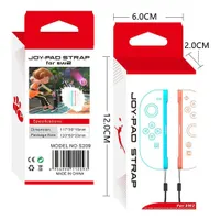 Ремешки на запястье для контроллеров Nintendo Switch / Switch 2 Joy-Con Fdnobt (2 шт), Черные — фото 4
