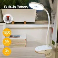 Детская настольная лампа-прищепка Жаба Без бренду, 3 уровня яркости, USB аккумуляторная — фото 8