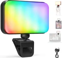 Накамерне RGB LED світло (Селфі лампа) NEEWER N6C на прищіпці, 1000mAh — фото 2