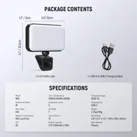 Накамерне RGB LED світло (Селфі лампа) NEEWER N6C на прищіпці, 1000mAh — фото 4