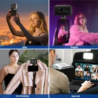 Накамерне RGB LED світло (Селфі лампа) NEEWER N6C на прищіпці, 1000mAh — фото 8