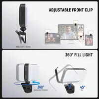 Накамерный RGB LED свет (Селфи лампа) NEEWER N6C на прищепке, 1000mAh — фото 3