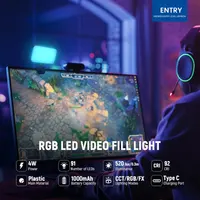 Накамерный RGB LED свет (Селфи лампа) NEEWER N6C на прищепке, 1000mAh — фото 5