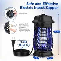 Bug Zapper Indoor Fly Traps with Powerful 20W Bulb Waterproof Electric Mosquito Killer for Home Backyard Yard Yard (100, Volt)