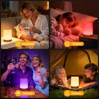 Сенсорный LED ночник CAKLIK, Портативный (256 цветов RGB), Аккумуляторный, С таймером — фото 6
