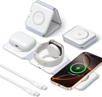 Складна бездротова зарядка 3-в-1 (MagSafe) 15W Без бренду, Для iPhone/Watch/AirPods, Біла — фото 7