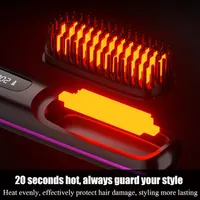 Бездротовий гребінець-випрямляч для волосся Go Brush Pro, Іонізація, 3 режими, Акумуляторна — фото 4
