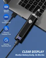 Триммер для носа и ушей 3в1 Без бренду, Аккумуляторный (USB), Водонепроницаемый IPX7 — фото 6