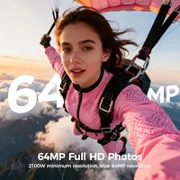 Дитяча цифрова 4K камера для відеоблогів Без бренду (64 Мп, Відкидний екран), Рожева — фото 8