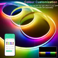 Розумна адресна LED-стрічка PAUTIX COB RGB+IC (5 метрів, DC24V), Суцільне світіння без точок — фото 4