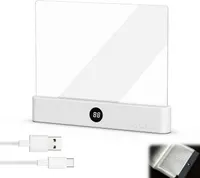 Плоская LED панель для чтения книг Без бренду, Аккумуляторная, Со съемной прищепкой, Белая — фото 4