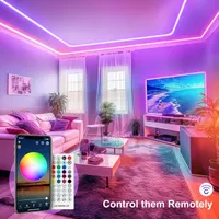Розумна світлодіодна RGB стрічка Beaeet 5 метрів, Bluetooth APP, Музична синхронізація — фото 6