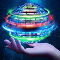 Flying Ball Toys, Globe 360°Rotating Hand Controlled Flying Toy, Magic Led Lights up Ball, Mini Drone Flying Toys Gift for Kids and Adults (blue) — фото 3