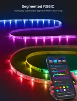 Умная светодиодная лента Govee RGBIC 20 метров, Bluetooth APP, Синхронизация с музыкой — фото 3