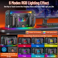 Switch 2 Controller Charger Station with 6 RGB Light Modes, Compatible with Nintendo Switch 2 Joy-con, Charges 6 Joycons & LED Indicator — фото 6